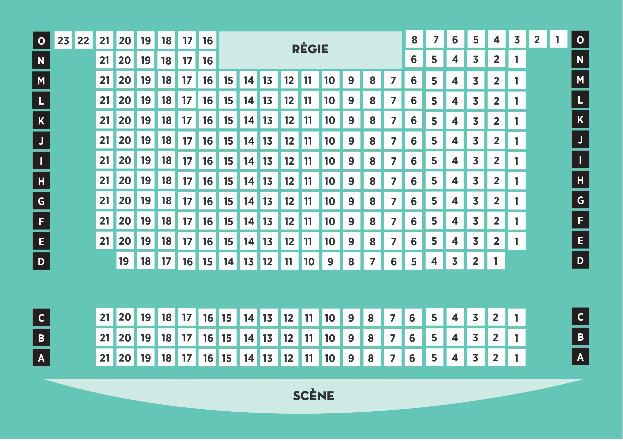Seat map for undefined